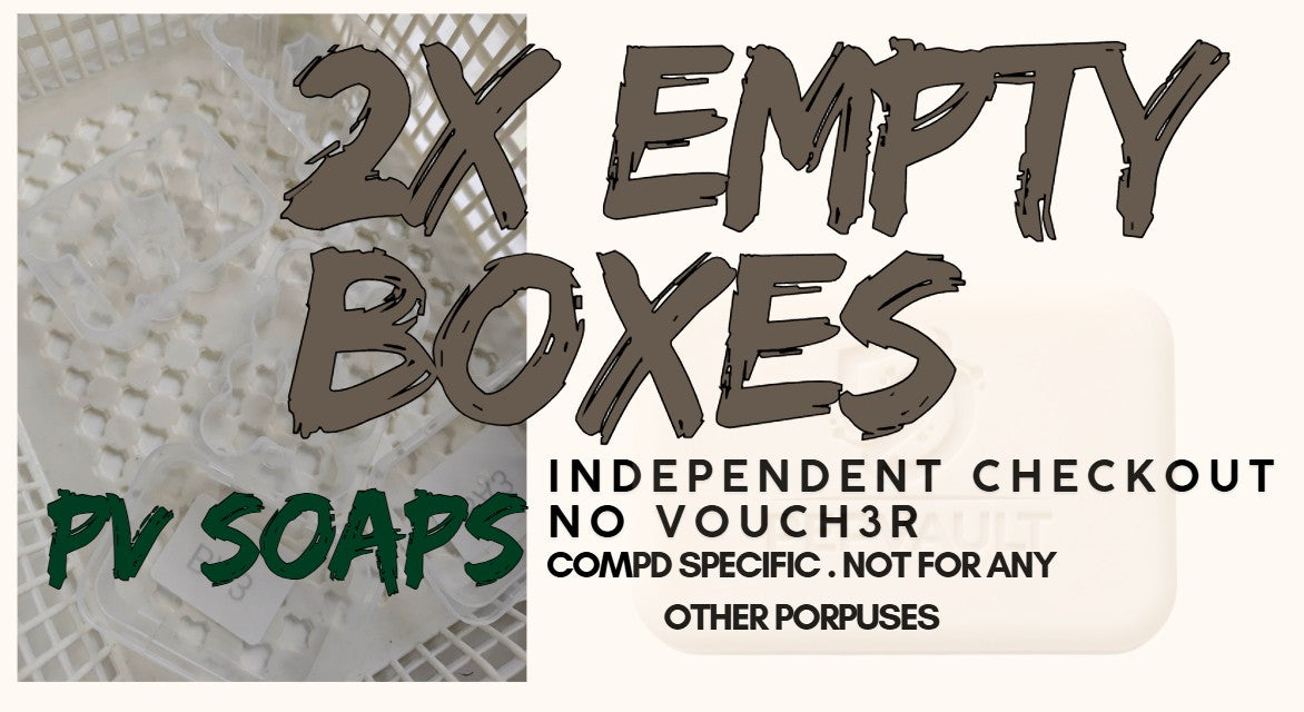 2x Soapism Empty boxes. XX CO W/ other prods